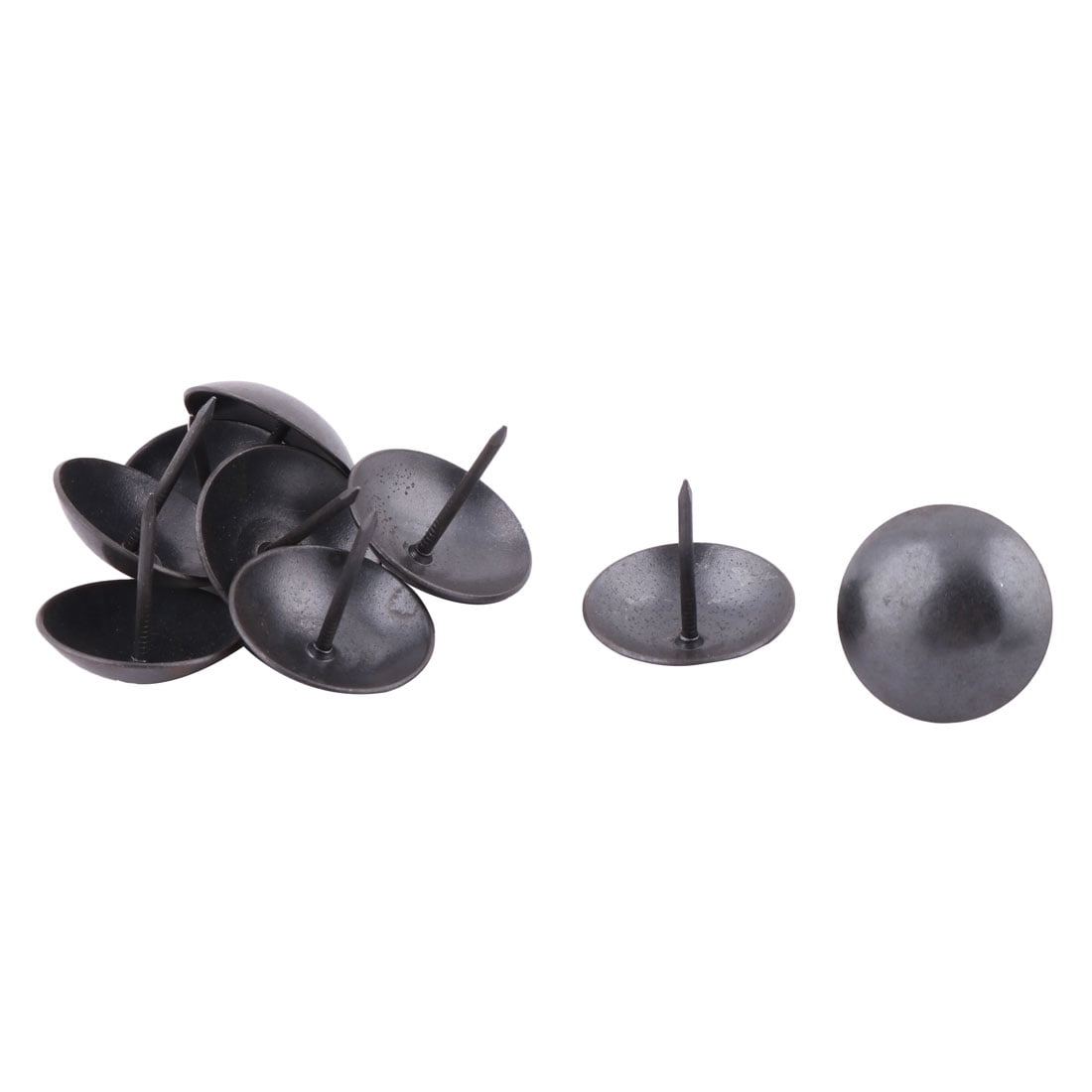 Furniture Metal Upholstery Thumb Tack Nail Ornament Pushpin Black 25 x