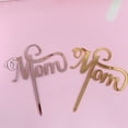 thumbnail image 3 of 6PCS Mother's Day Cake Toppers Mom Letters Printed Cake Picks Funny Mother's Day Cupcake Decorations Acrylic Mother's Day Cake Plug Mother's Day Themed Cake Toppers Creative Cake Decor, 3 of 4