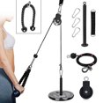 thumbnail image 1 of Pulley Cable Machine Attachment System with Upgraded Loading Pin Super-Silent Detachable 360 Degree Rotation Pulley Fitness Arm Biceps Triceps Strength Training Home Gym Workout Equipment, 1 of 7