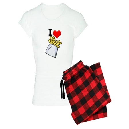 

CafePress - I Heart (Love) French Fries - Women s Light Pajamas