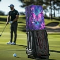 thumbnail image 3 of Yuyamidu Purple Butterfly Golf Bag Cover Sunflowers Hood Golf Bag Dust Cover for Clubs Protection with Snap Button and Zipper, 3 of 8