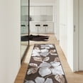 thumbnail image 7 of CAMILSON Solana Non Slip Modern Floral Indoor Area Rug Grey/Brown 2x7, 7 of 7