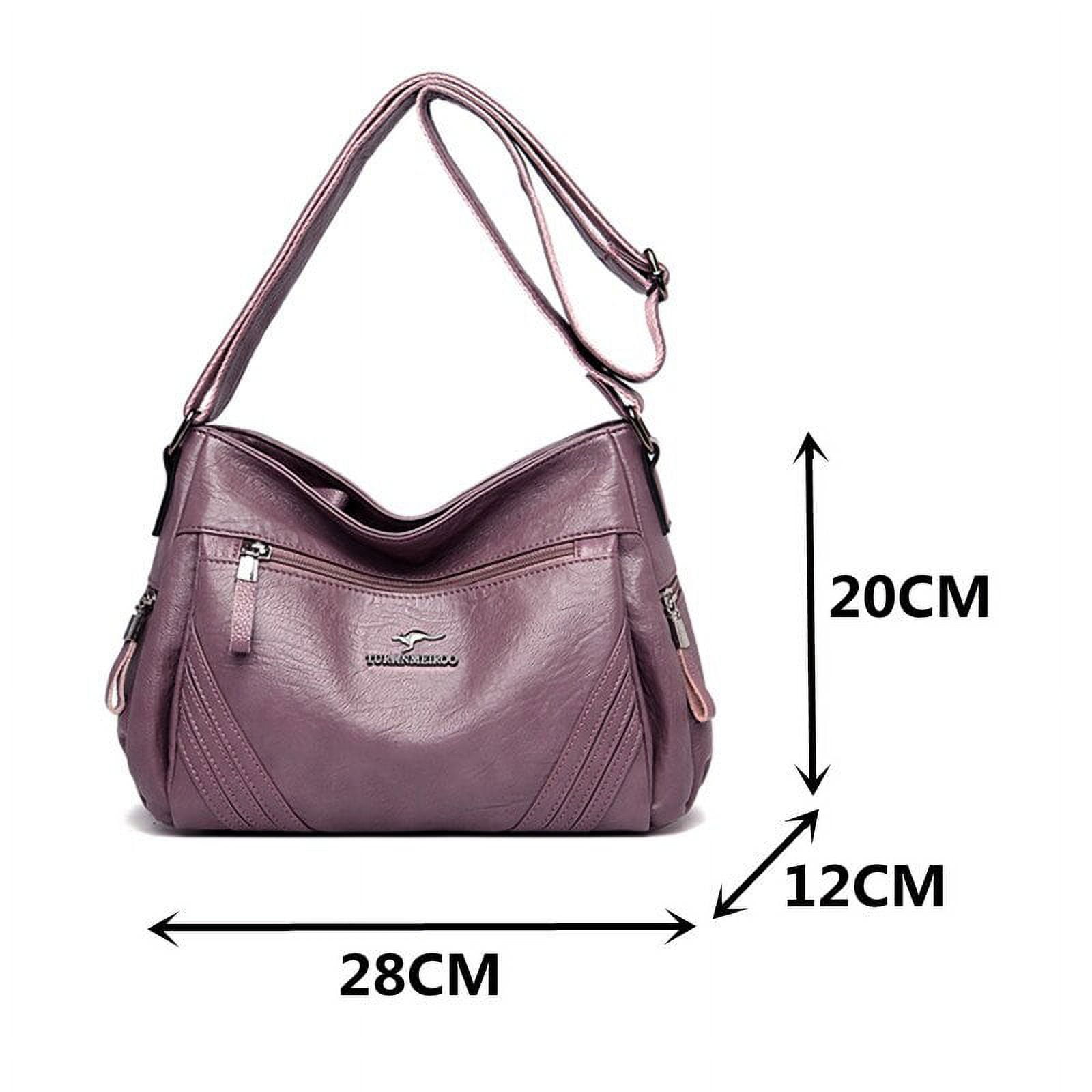Cocopeaunt Womens Casual Design Shoulder Bags Luxury Soft Leather Crossbody Bag Trend All Match Handbag Lady New Simple Messenger Bag, Adult Unisex