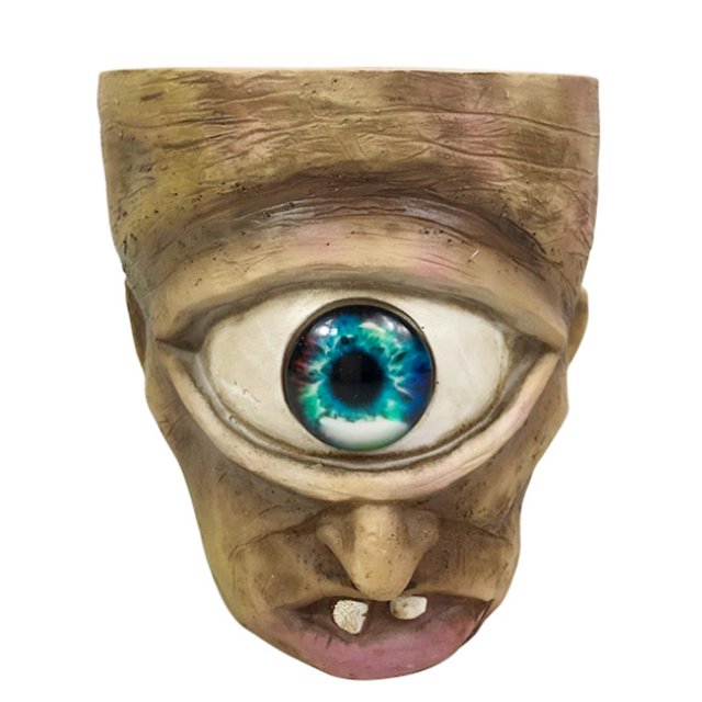 Jarra de flores Cyclops, figuras mitológicas occidentales, estatua de personaje de resina, escultura, macetero interior de escritorio, portalápices