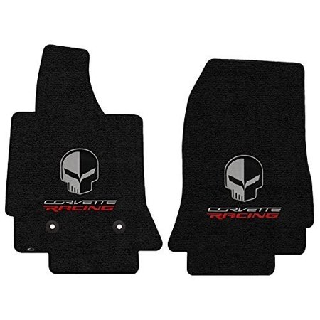 Corvette Floor Mats With Corvette Racing Script And Jake Skull