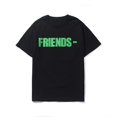 thumbnail image 1 of Camiseta de hombre Big V Print Cotton Hip-Hop Summer Tee Letters Friends Fashionable, Black-XXL WD.WDQZL Ropa, 1 of 6
