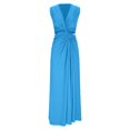 thumbnail image 4 of Vestido Largo de Verano Elegante Sexy Hombro Color Sólido Falda Maxi, Moda Vestido sin Mangas para la Primavera Y el Verano Casual Y Vestido de Noche, 4 of 8