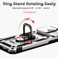 thumbnail image 2 of Estuche GANGXUN para iPhone SE 2020/2022, soporte giratorio 360°, estilo mecánico y magnético, 2 of 5