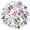 4A-50pcs, variant on 35pcs-70pcs PVC Orchid Stickers Nature Flower Stickers Botanical Plants Stickers for Phone Luggage Laptop