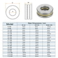 thumbnail image 2 of Uxcell F5-11M Miniature Thrust Ball Bearings 5x11x4.5mm Chrome Steel with Washers 4 Pack, 2 of 5