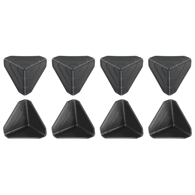 Unique Bargains Corner Protector PP Plastic 3.5' x 3.5' x 3.5' for Carton Black 16 Pack