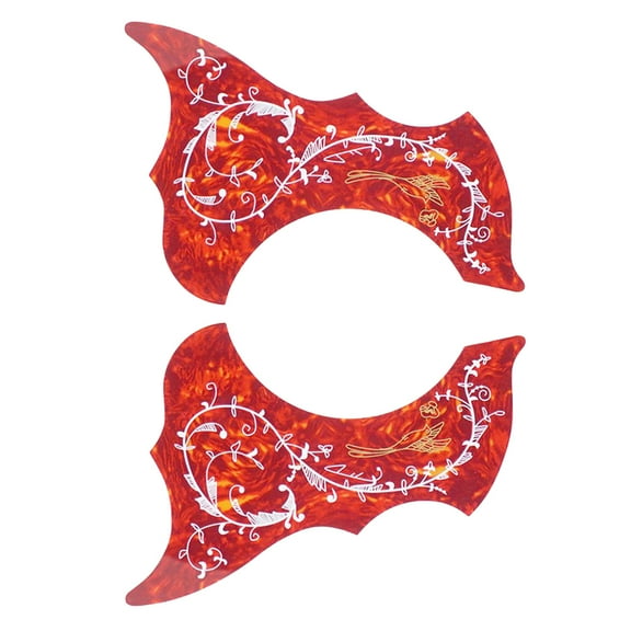 2x 40'' 41'' Acoustic Guitars Pick Guards PVC Left and Right Handed Accs Red