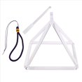 thumbnail image 3 of 6inch Quartz Crystal Singing Bowl Sound Therapy Pyramid Yoga Meditation Transparent Tibetan Bowl Percussion Instruments, 3 of 8