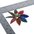 thumbnail image 3 of Large Crystal Flower Brooch, 3 of 3