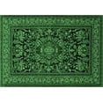 thumbnail image 1 of Ahgly Company Indoor Rectangle Medallion Emerald Green Traditional Area Rugs, 2' x 4', 1 of 4