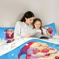 thumbnail image 5 of Feelyou Funny Santa Claus Bedding Comforter Set for Kids, Magic Christmas Gnome Twin Comforter Sets, Blue Red Cartoon Reversible Bedding Set, Breathable Home Decor, 2pcs, 5 of 8