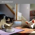 thumbnail image 6 of Waterproof Pet Feeding Mat with High Raised Edges, Heavier and Thicker Placemats for Cat Dog Water Bowl with BPA Free, Dogs Cats Food Mats for Messy Drinkers to Prevent Spill and Protect Floors, 6 of 10