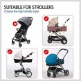 thumbnail image 5 of pare-soleil Pour Poussette Bb (gris), Universel Avec Housse De Protection Uv, Impermable Et Anti-pluie, Pare-soleil Pour Poussette, 5 of 5