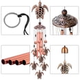 thumbnail image 3 of TSV Sea Turtle Wind Chimes, Hanging Outdoor RetroTortoise Wind Chimes Bells with S Hook, Indoor Decor, Memorial Gift Symbolizes Longevity Health Steadiness and Peace, Hang for Garden Yard Patio, 3 of 7