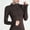 Coffee, variant on WFJCJPAF 2024 New Product Clearance! Sexy Blouses for Women Plus Size,Womens High Elastic Sports Jacket Standing Collar Slim Yoga Top Womens Long Sleeved Standing Collar Top Shirt - Dark Blue L