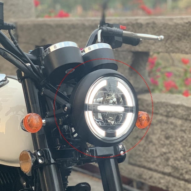 7,4 Pulgadas de Ronda LED Faro para Proyector para Amarillo Soledad Faro redondo de la motocicleta
