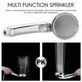 thumbnail image 3 of Hot Handheld Shower Head High Pressure Chrome 3 Spary Setting with ON/OFF Pause Switch Water Saving Adjustable Luxury Spa Detach (Silver), 3 of 7
