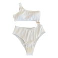 thumbnail image 1 of CAICJ98 Plus Size Swimsuit Women One Piece Swimsuits Tummy Control One Shoulder Bathing Suits Ruffle Swimwear B,S, 1 of 3