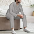thumbnail image 7 of Sikiie Gary Mens Pajama Set, Soft Warm Long Sleeve Sleepwear, Cozy Button-Down Pjs for Men-XX-Large, 7 of 7