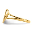 thumbnail image 4 of Auriga Fine Jewelry 10K Yellow Gold Cross in Heart Ring Size 6for Women, 4 of 6