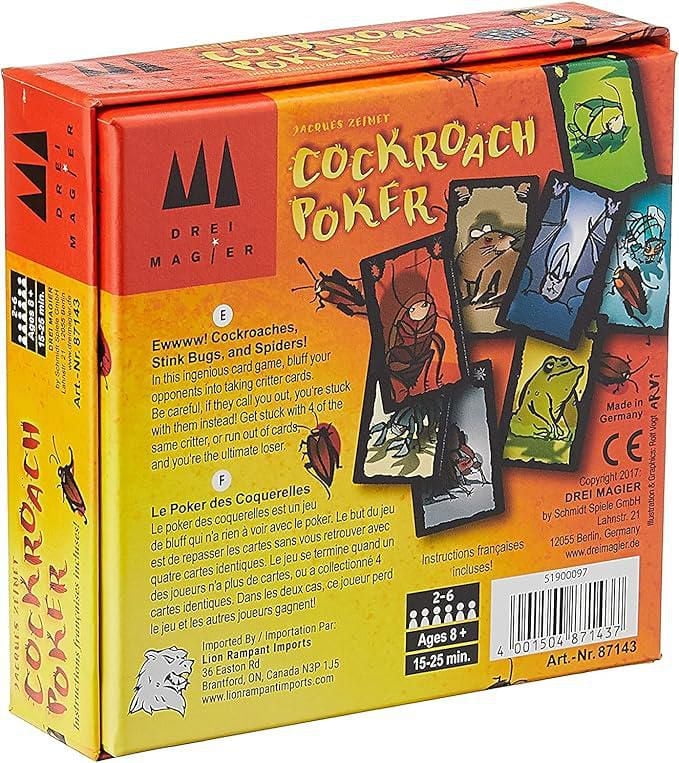 "Schmidt Cockroach Poker - Jeu de cartes pour enfants de 8 ans et plus"