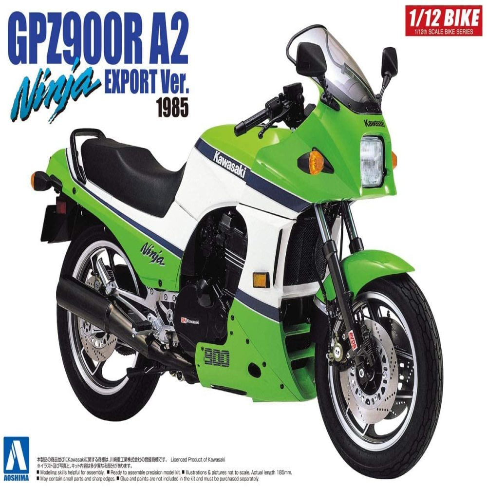 AOSHIMA 53973 Bike 43 Kawasaki Gpz900r Ninjya A2 1/12 Scale Kit for sale online 