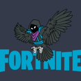 thumbnail image 2 of Junior's Fortnite Raven Logo  Racerback Tank Top Indigo X Large, 2 of 4