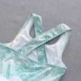 thumbnail image 6 of Huowey Toddler Girls 2 Piece Swimwear Tankini Set Gradient Sleeveless Round Neck Ruffled Tiered Mesh Tutu Skirts Swimsuit With Swim Cap Beachwear Fashionable Beach Pool Bathing Suit,Green,5-6 Years, 6 of 9