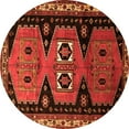 thumbnail image 1 of Ahgly Company Indoor Round Persian Orange Traditional Area Rugs, 5' Round, 1 of 1