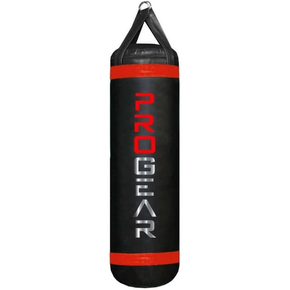 Progear 4FT 80LB MMA Muay Thai Heavy Punching Bag Made in USA Filled(Red)