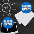 thumbnail image 3 of Soccer Mom Mother Sports Refrigerator Fridge Locker Vinyl Circle Magnet Set, 3 of 3
