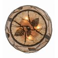 thumbnail image 4 of Meyda Tiffany 31602 Whispering Pines 3 Light 22" Wide Semi-Flush Ceiling Fixture -, 4 of 7
