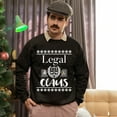 thumbnail image 5 of Christmas Sweatshirt, Legal Claus Funny Christmas Sweatshirt, Witty Lawyer Attorney Ugly Holiday Jumper, Festive Judge Paralegal Gift for Law Enthusiasts, 5 of 5