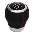 thumbnail image 4 of Car 6 Speed Gear Shift Head Ergonomic Wear Resistant Replacement Silver Ring for Models, 4 of 7