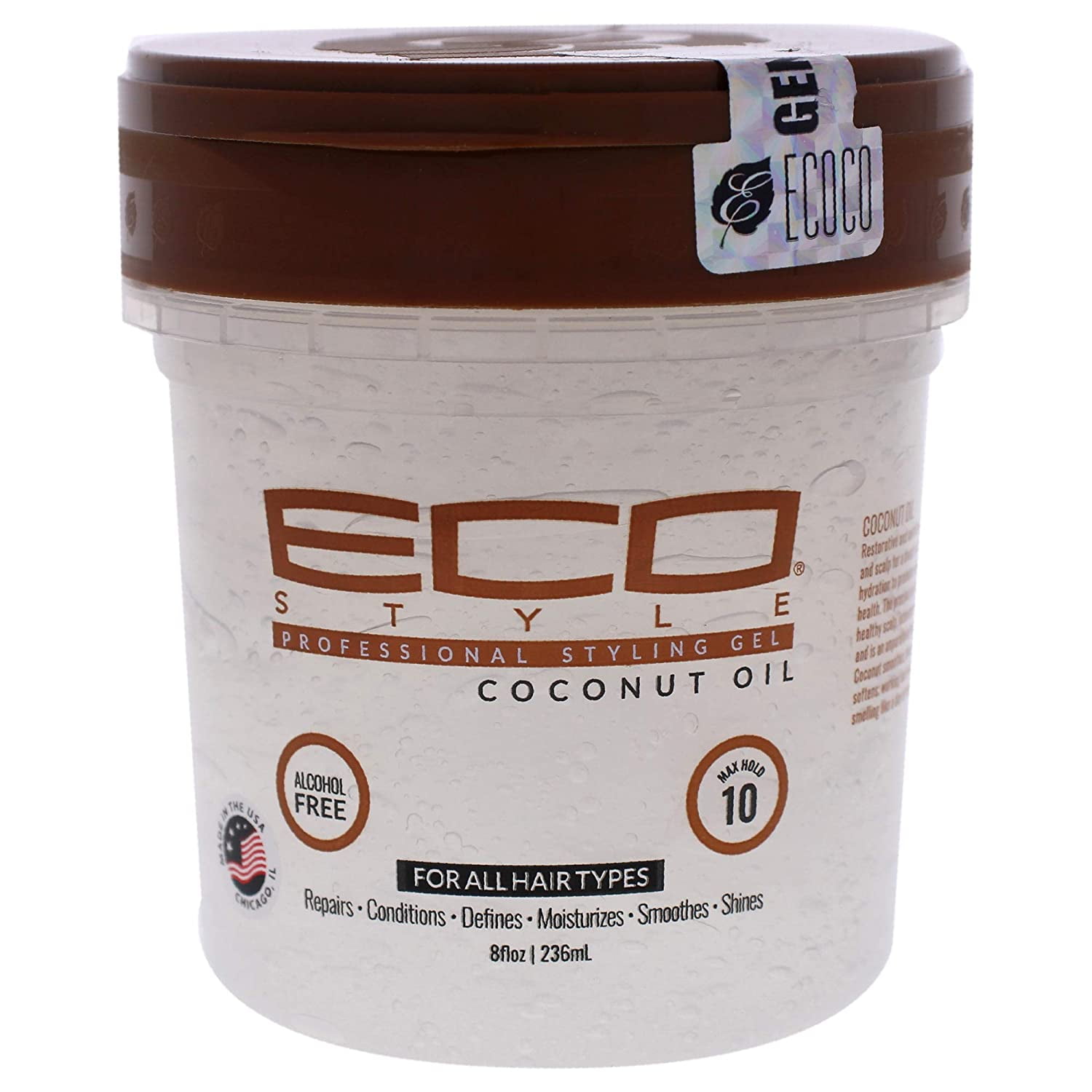 Eco Styler - Coconut Oil Styling Gel, 8 oz. * BEAUTY TALK LA * 