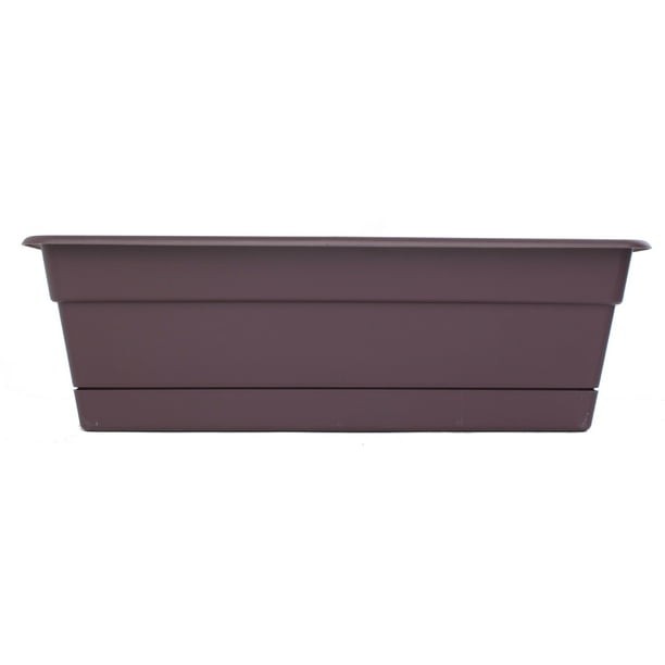 Bloem Dura Cotta Window Box Planter w/Tray 36" Exotica