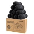 thumbnail image 1 of Fundas desechables para zapatos Clobtop negras reciclables, 50 unidades, 1 of 8