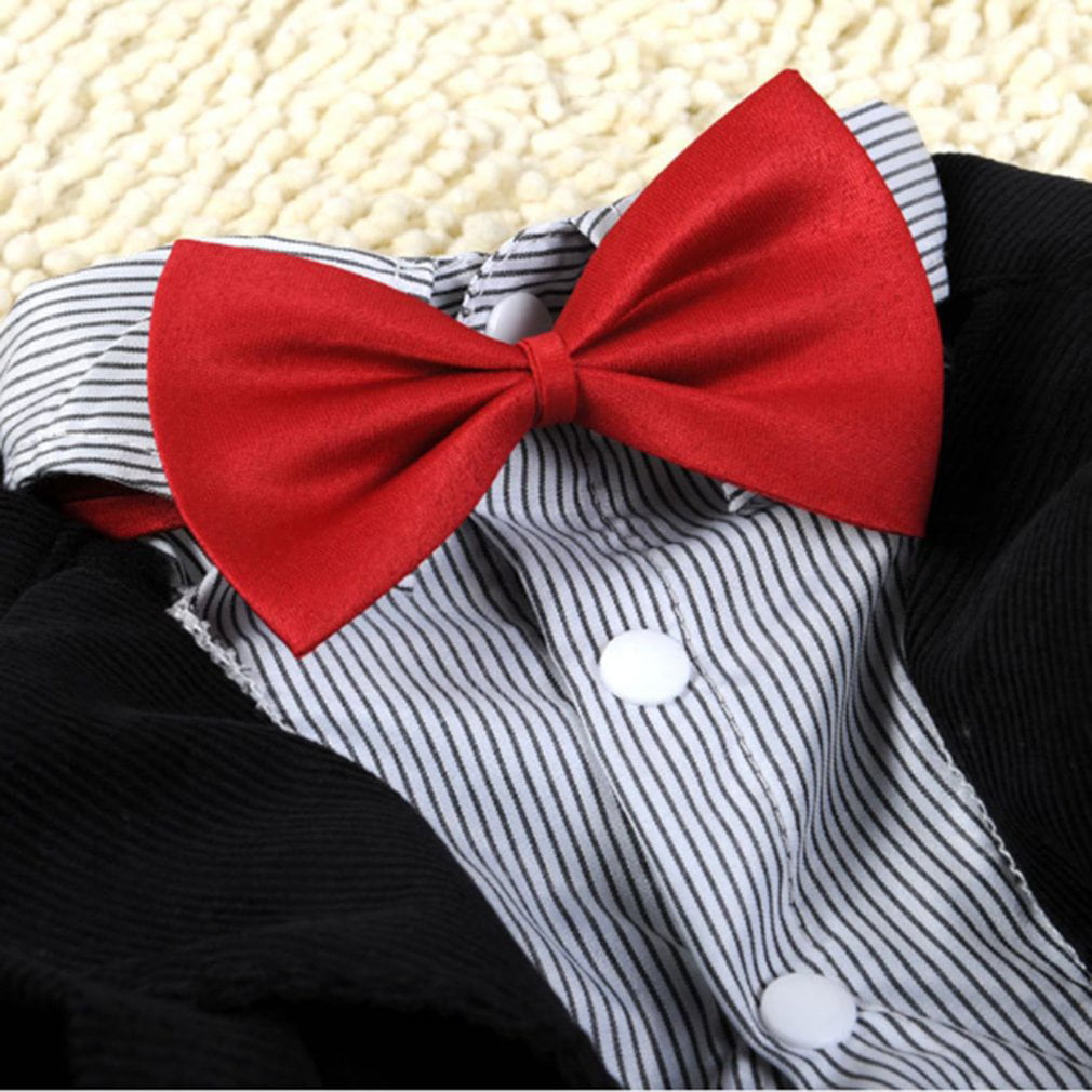 wedding dog tie bow tie pet apparel dress up cat red satin pets