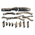 thumbnail image 2 of RUSTIC-14 Piece Log Set with Deluxe Media - logs. stones, pebbles, blk fire glass, embers, 2 of 2