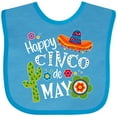 thumbnail image 3 of Inktastic Happy Cinco de Mayo- Sombrero, Cactus, Flowers Boys or Girls Baby Bib, 3 of 4