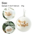 thumbnail image 2 of Christmas Baubles Foam 6cm X 6 With Gold Glitter Christmas Pattern, 2 of 5