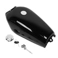 thumbnail image 2 of Tanque de combustible BuyWeek universal para motocicleta Negro brillante con interruptor de Tapa 9L, 2 of 9