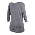 thumbnail image 2 of Matchstick Women's 3/4 Sleeve Basic Drape Top with Side Shirring, 2 of 4