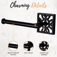 thumbnail image 3 of Autumn Alley Black Toilet Paper Holder - Modern Black Toilet Paper Holder Wall Mount, Unique, 3 of 9