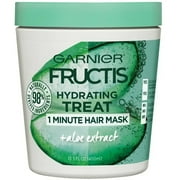 Garnier Fructis Hydrating 1 Minute Hair Mask with Aloe Extract, 14.4 fl oz